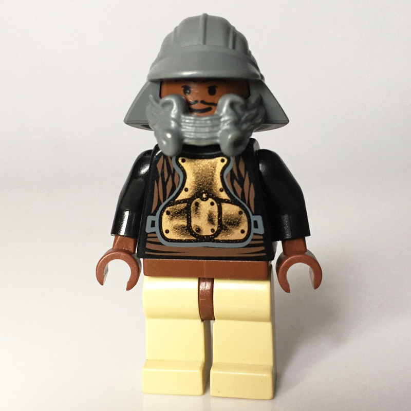 Lando Calrissian, déguisement de garde de skiff, casque gris bleuté foncé (Lando Calrissian, Skiff Guard Disguise, Dark Bluish Gray Helmet)