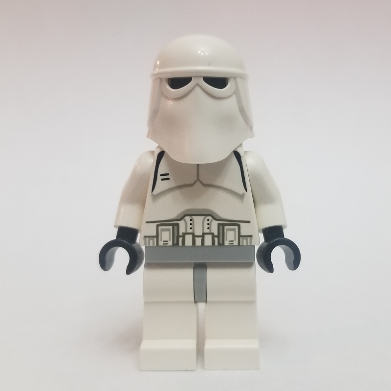 Soldat des neiges, hanches gris bleuté clair, tête noire sans motif, mains noires (Snowtrooper, Light Bluish Gray Hips, Plain Black Head, Black Hands)
