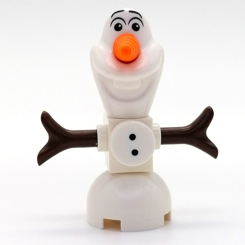 Olaf — brique construit, boutons, attache sur le dos (Olaf - Brick Built, Buttons, Clip On Back)