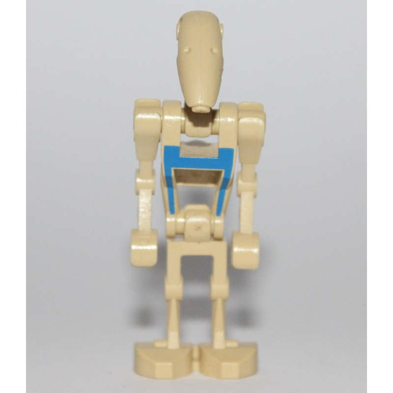 Pilote de droïde de bataille, torse imprimé bleu, deux bras pliés (Battle Droid Pilot, Blue Printed Torso, Two Bent Arms)