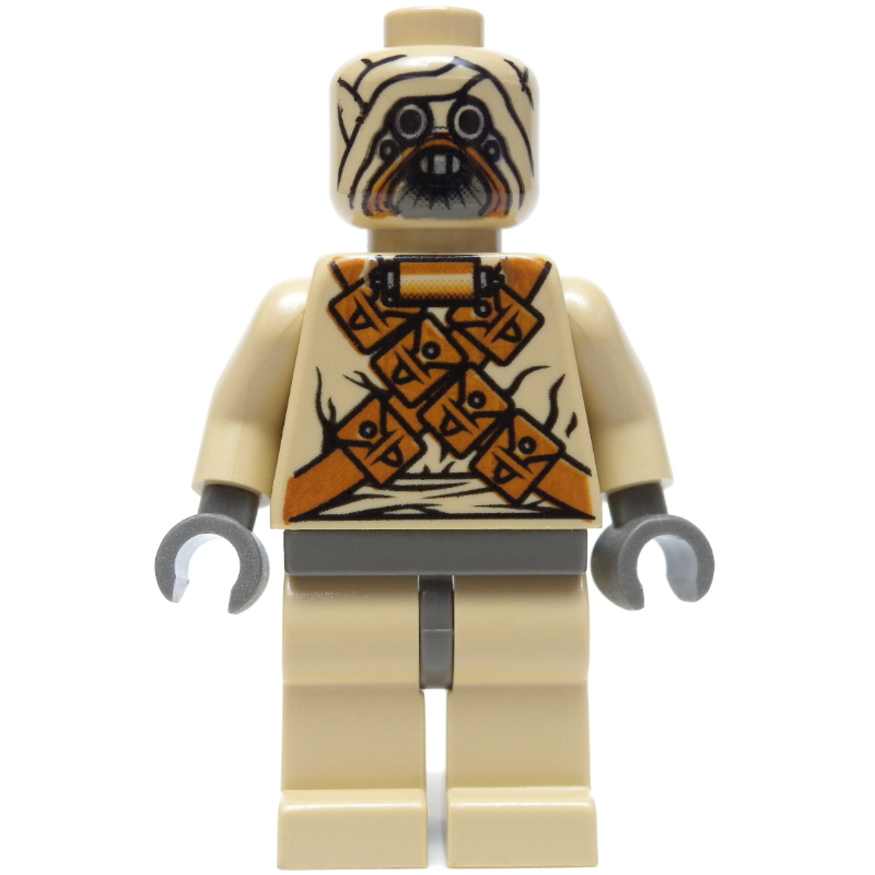 Tusken raider, épaules croisées (tête 3626b) (Tusken Raider, Crossed Shoulder Belts (3626b Head))