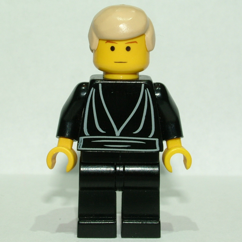Luke Skywalker, robe noire, peau jaune (Luke Skywalker, Black Robes, Yellow Skin)