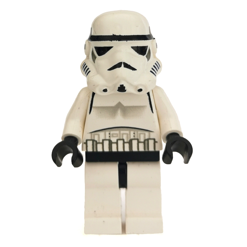 Stormtrooper, tête jaune uni, hanches noires (Stormtrooper, Plain Yellow Head, Black Hips)