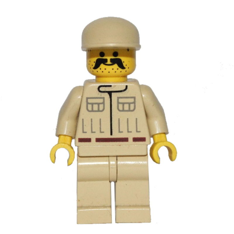 Technicien rebelle / équipe au sol, peau jaune, grande moustache (Rebel Technician / Ground Crew, Yellow Skin, Large Moustache)