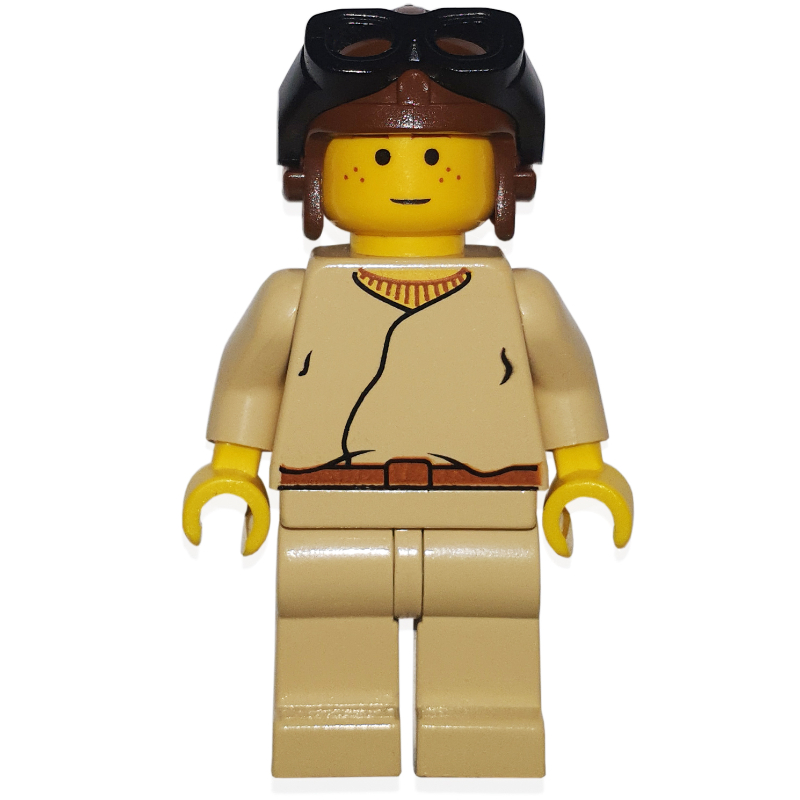 Anakin Skywalker, enfant, peau jaune, casque brun (Anakin Skywalker, Child, Yellow Skin, Brown Helmet)