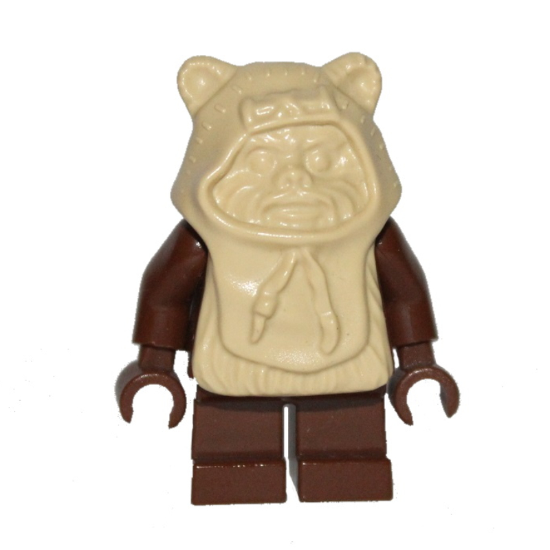 Paploo, ewok, capuche beige avec visage beige (Paploo, Ewok, Tan Hood with Tan Face)