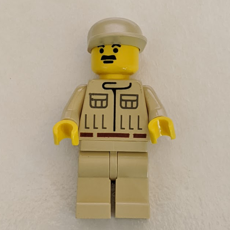 Technicien rebelle / équipe au sol, peau jaune, petite moustache (Rebel Technician / Ground Crew, Yellow Skin, Small Moustache)
