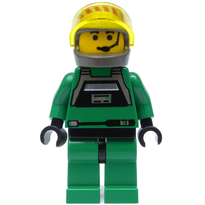 Pilote rebelle A-wing, uniforme vert, peau jaune (Rebel Pilot A-wing, Green Uniform, Yellow Skin)