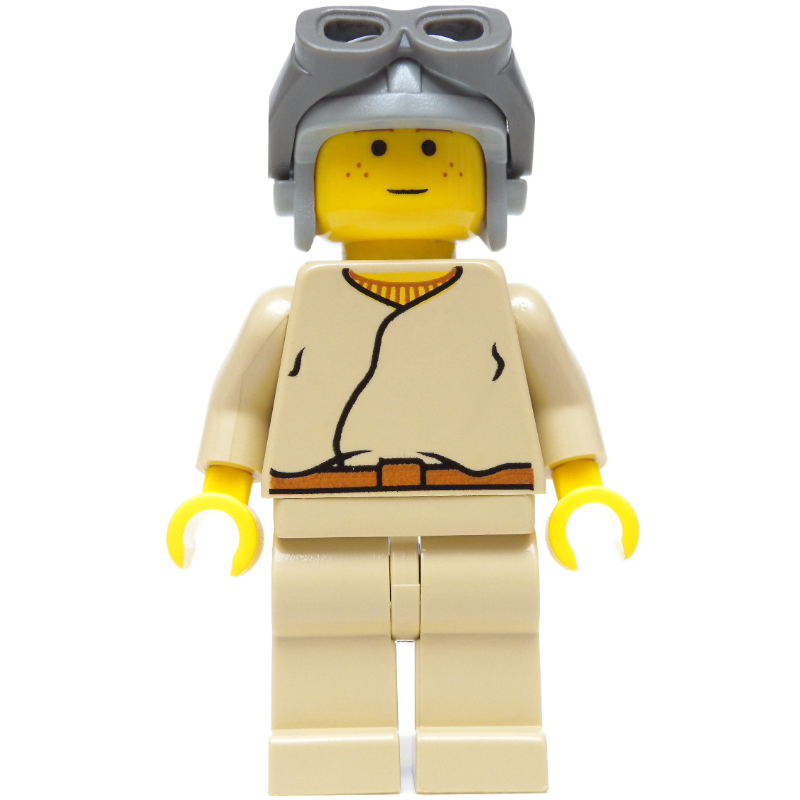 Anakin Skywalker, enfant, peau jaune, casque gris clair (Anakin Skywalker, Child, Yellow Skin, Light Gray Helmet)