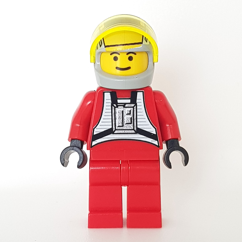 Pilote rebelle B-wing, costume de vol rouge, peau jaune (Rebel Pilot B-wing, Red Flight Suit, Yellow Skin)
