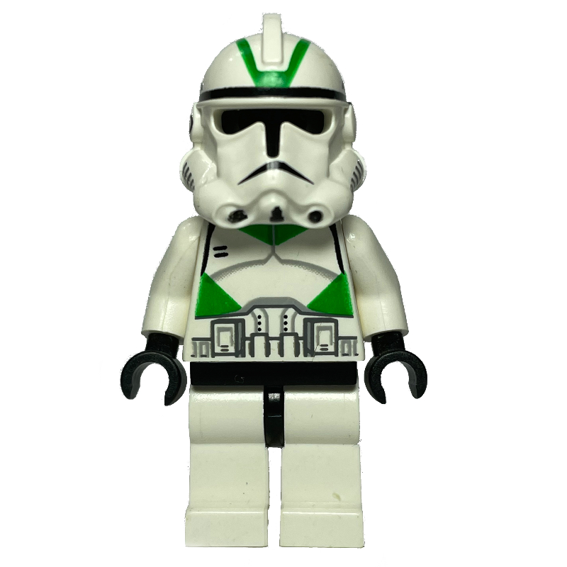 Soldat clone, 41e armure de corps d'élite, marquages verts (Clone Trooper, 41st Elite Corps Armor, Green Markings)