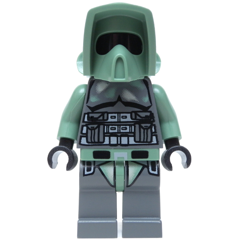 Soldat clone, 41e armure de bataillon scout de corps d'élite, gris bleuté foncé (kashyyyk) (Clone Trooper, 41st Elite Corps Scout Battalion Armor, Dark Bluish Gray (Kashyyyk))