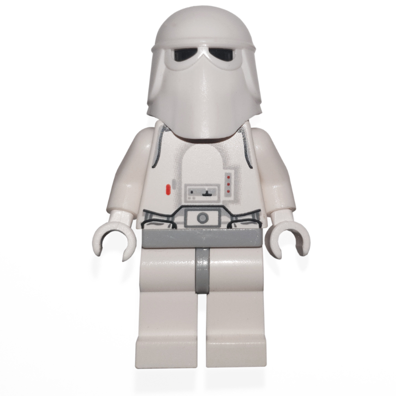 Soldat des neiges, hanches gris bleuté clair, tête noire unie, mains blanches (Snowtrooper, Light Bluish Gray Hips, Plain Black Head, White Hands)