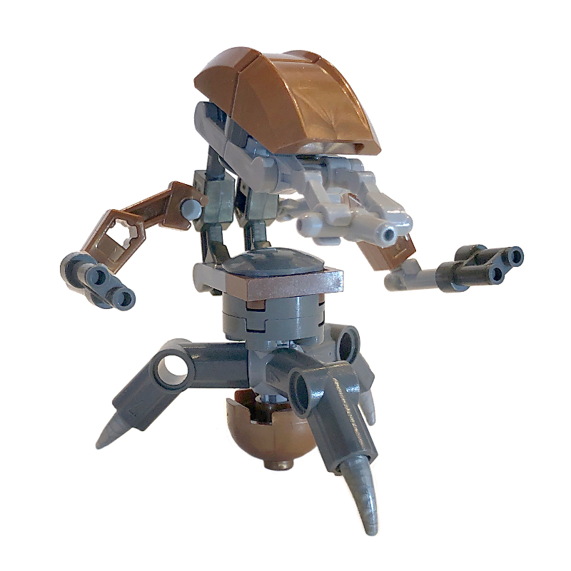 Droïdeka / destroyer droïde, coquillage en cuivre (Droideka / Destroyer Droid, Copper Shell)