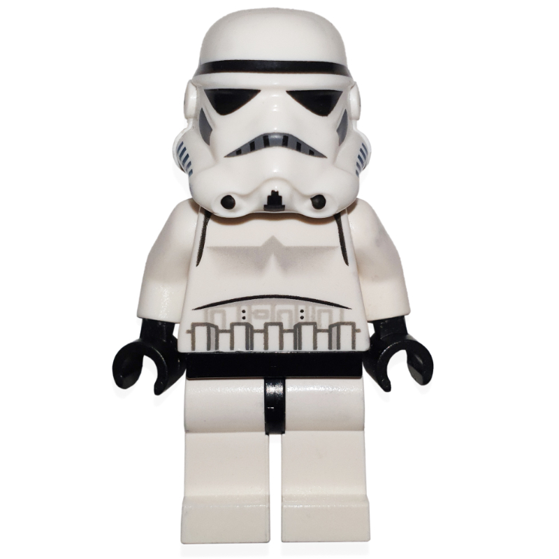 Stormtrooper, tête noire, lignes noires sur l'évent du nez (Stormtrooper, Plain Black Head, Black Lines on Nose Vent)