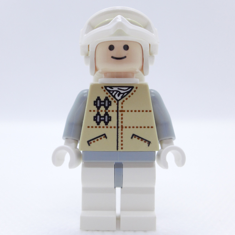 Soldat rebelle dans l'uniforme de Hoth, chapeau blanc, veste de beige (46304 lunettes) (Rebel Trooper in Hoth Uniform, White Hat, Tan Jacket (46304 Goggles))