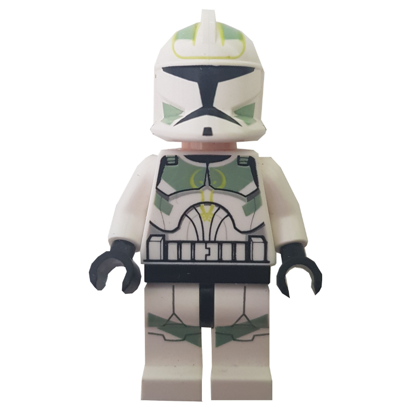 Soldat clone, marques de sable vert, compagnie de corne (Clone Trooper, Sand Green Markings, Horn Company)