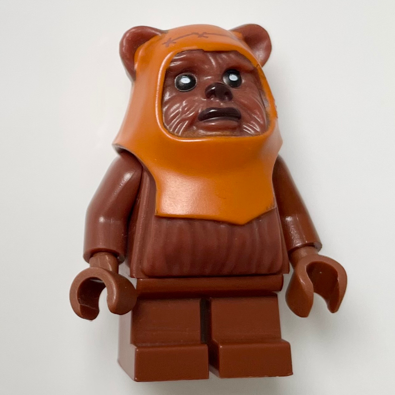 Guichet, ewok, capuche orange foncé (Wicket, Ewok, Dark Orange Hood)