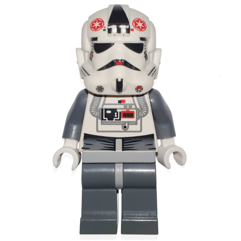 Au conducteur, uniforme blanc, tête noire unie (87556 casque) (AT-AT Driver, White Uniform, Plain Black Head (87556 Helmet))