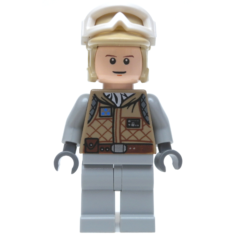Luke Skywalker, tenue sexy, chapeau beige, jambes gris bleuté clair (Luke Skywalker, Hoth Outfit, Tan Hat, Light Bluish Gray Legs)