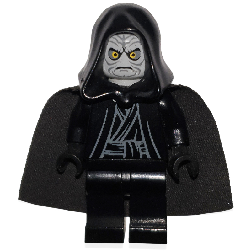 Empereur Palpatine, peau gris bleuté clair, mains noires (Emperor Palpatine, Light Bluish Gray Skin, Black Hands)