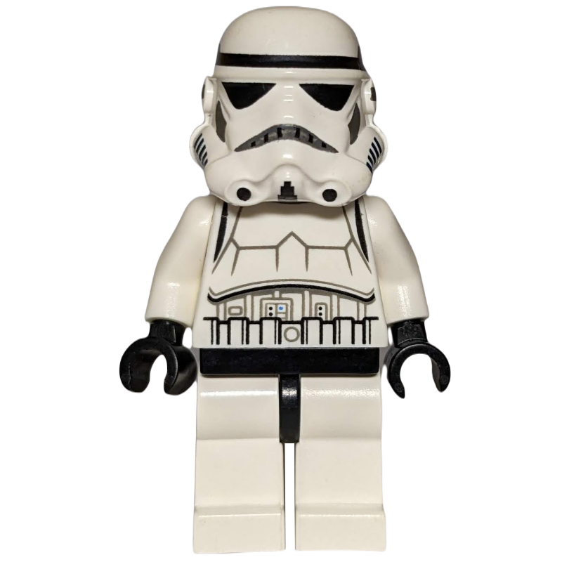 Stormtrooper, tête noire imprimée 3262b (Stormtrooper, Printed Black 3262b Head)
