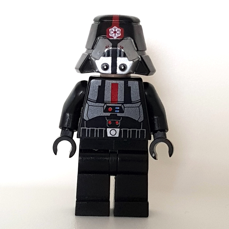 Sith trooper, noir, jambes simples (Sith Trooper, Black, Plain Legs)
