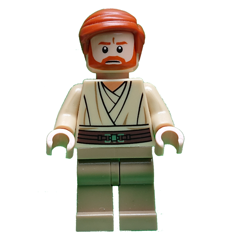Obi-Wan Kenobi, jambes unies beige foncé (Obi-Wan Kenobi, Dark Tan Plain Legs)