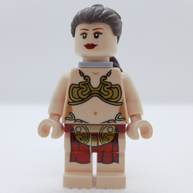 Princesse Leia, tenue d'esclave, pupilles blanches, support de cou (Princess Leia, Slave Outfit, White Pupils, Neck Bracket)