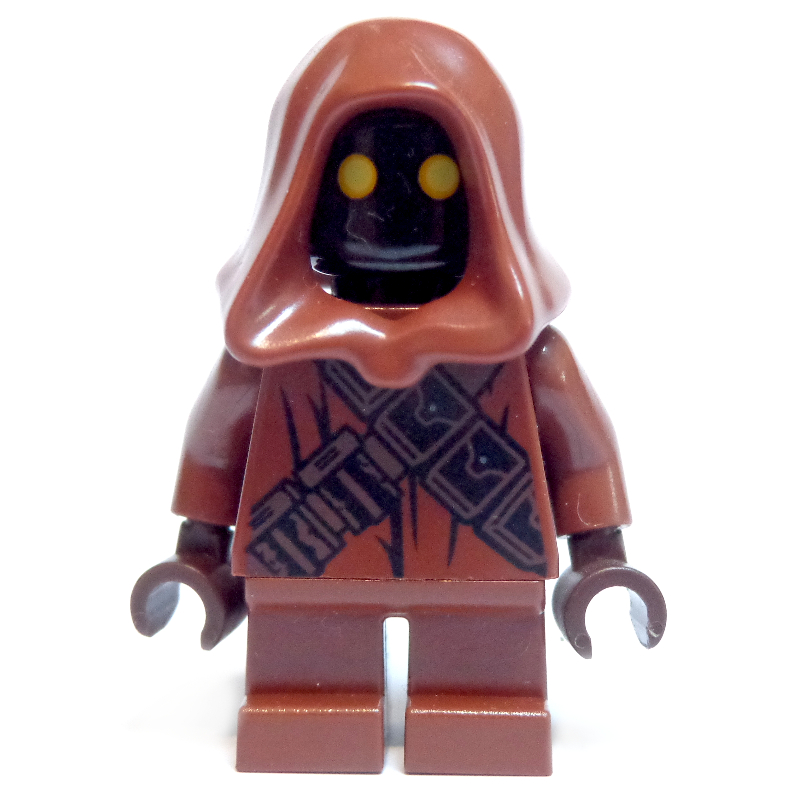 Jawa, sangle noire sur l'épaule droite (Jawa, Black Strap over Right Shoulder)
