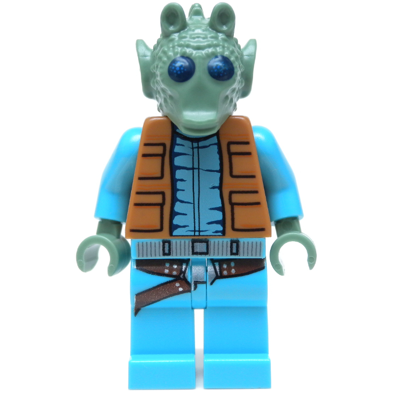 Greedo, peau vert sable, pas de sangle de genou (Greedo, Sand Green Skin, No Knee Strap)
