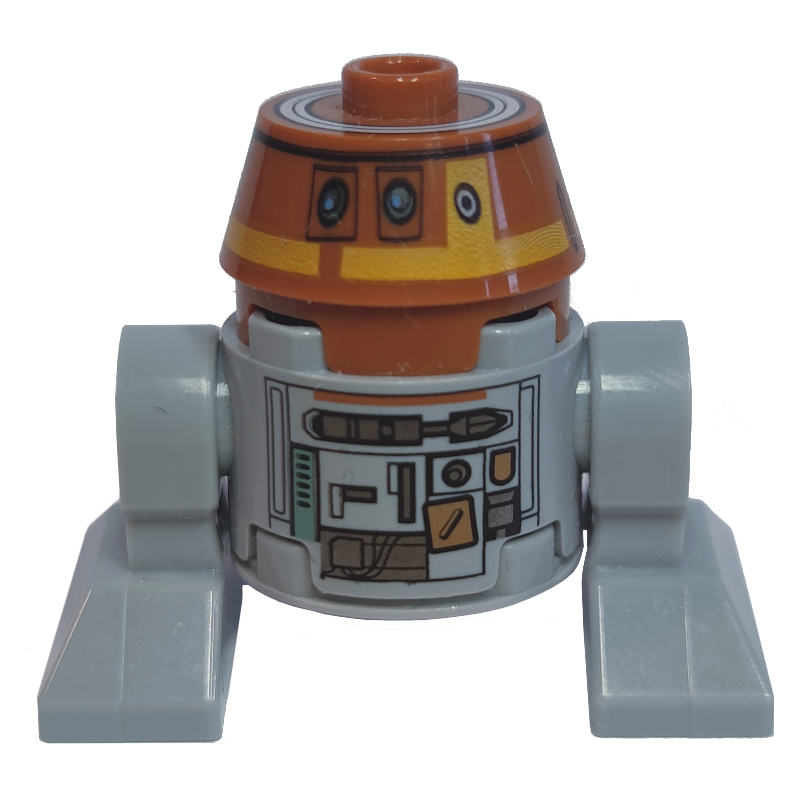 Droïde astromécano, c1-10p (Chopper), gris bleuté clair (Astromech Droid, C1-10P (Chopper), Light Bluish Gray)
