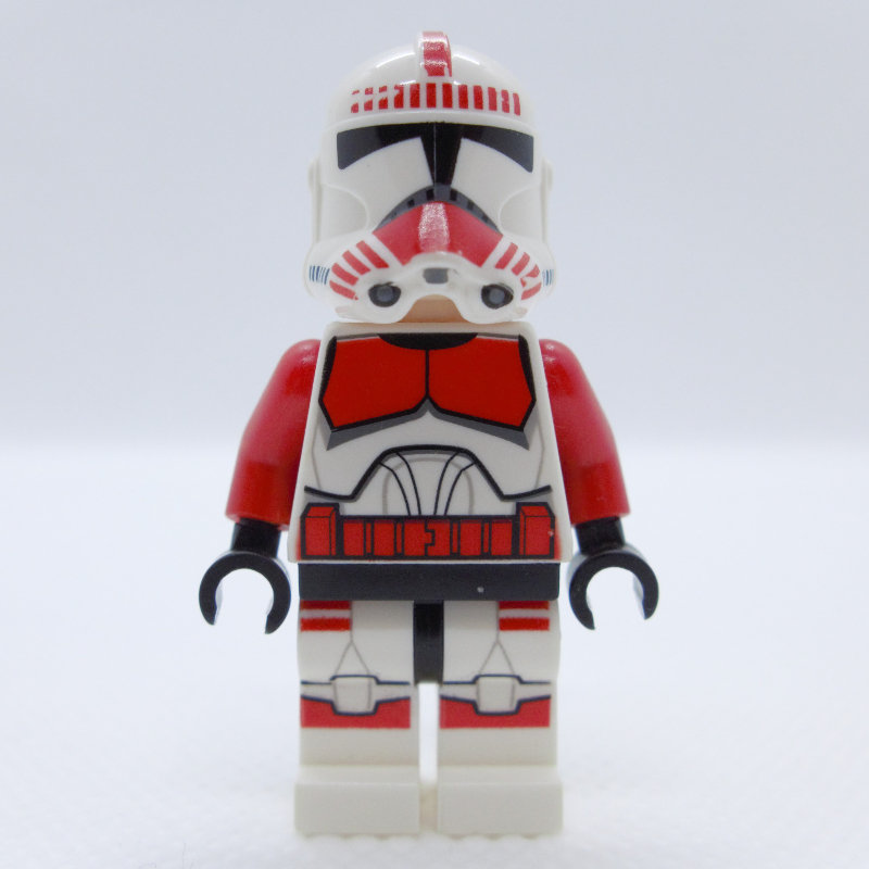 Clone shock trooper, marquages rouges, yeux bruns (Clone Shock Trooper, Red Markings, Brown Eyes)