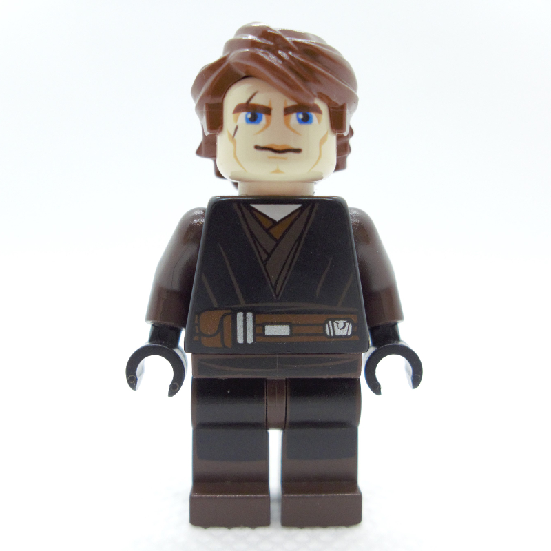 Anakin Skywalker, robe noire, jambes brun foncé (guerres clone) (Anakin Skywalker, Black Robe, Dark Brown Legs (Clone Wars))