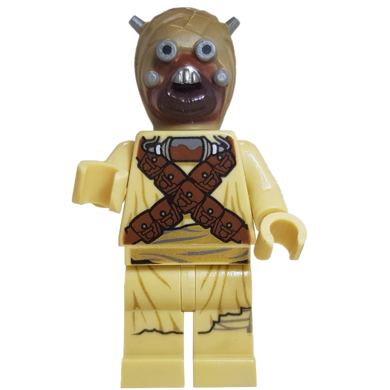 Tusken raider, pointes de tête, épaules croisées (Tusken Raider, Head Spikes, Crossed Shoulder Belts)