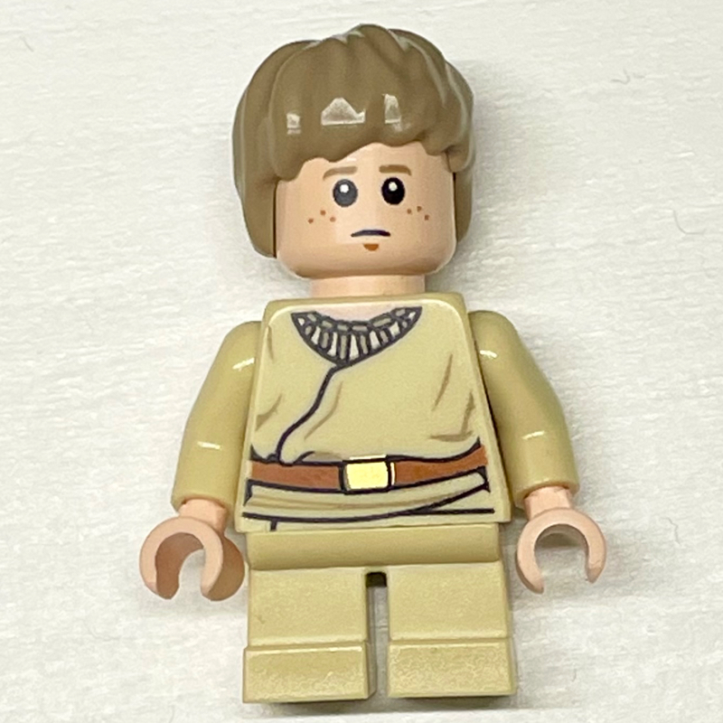 Anakin Skywalker, enfant, cheveux beige foncé, pupilles blanches (Anakin Skywalker, Child, Dark Tan Hair, White Pupils)