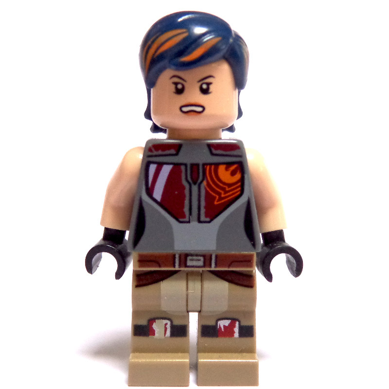 Sabine Wren avec cheveux bleu foncé et orange (Sabine Wren with Dark Blue and Orange Hair)