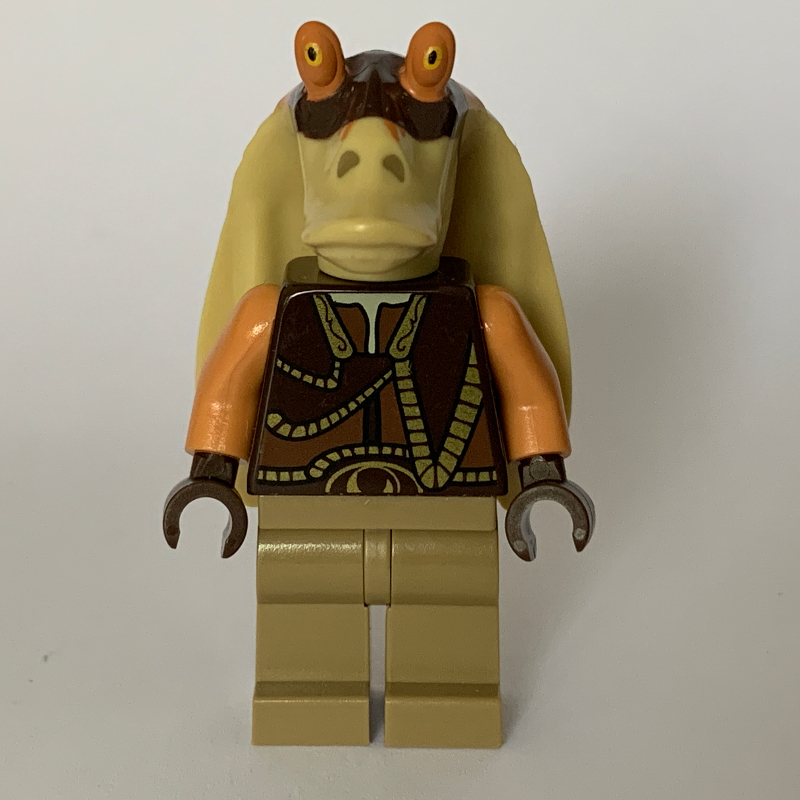 Gungan warrior, jambes beige foncé, mains brun foncé (Gungan Warrior, Dark Tan Legs, Dark Brown Hands)