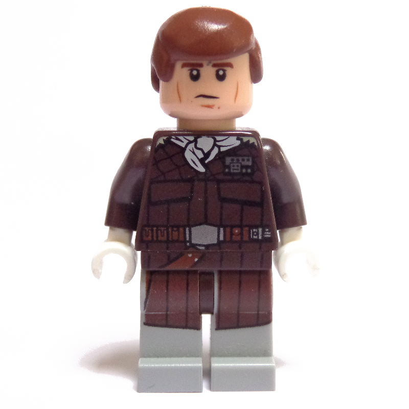 Han Solo, tenue hoth, veste marron foncé avec foulard blanc (Han Solo, Hoth Outfit, Dark Brown Jacket with White Neckerchief)