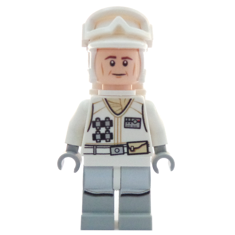 Soldat rebelle dans l'uniforme de Hoth, chapeau blanc, veste blanche, traits sur les joues (Rebel Trooper in Hoth Uniform, White Hat, White Jacket, Cheek Lines)