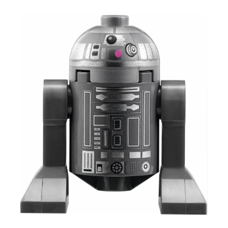 Astromécano droïde, r2-bhd, corps gris bleuté foncé (Astromech Droid, R2-BHD, Dark Bluish Gray Body)