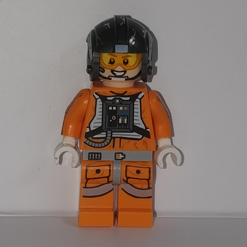 Zev senesca / pilote de snowspeeder avec casque gris foncé perle (Zev Senesca / Snowspeeder Pilot with Pearl Dark Gray Helmet)