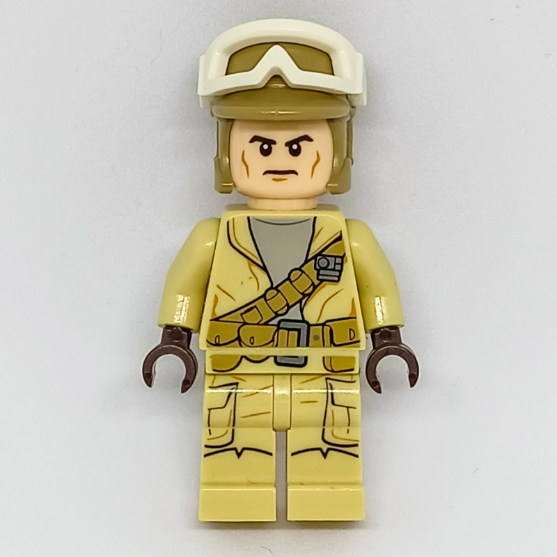 Soldat rebelle, casque de beige foncé et lunettes de neige blanches (Rebel Trooper, Dark Tan Helmet and White Snow Goggles)