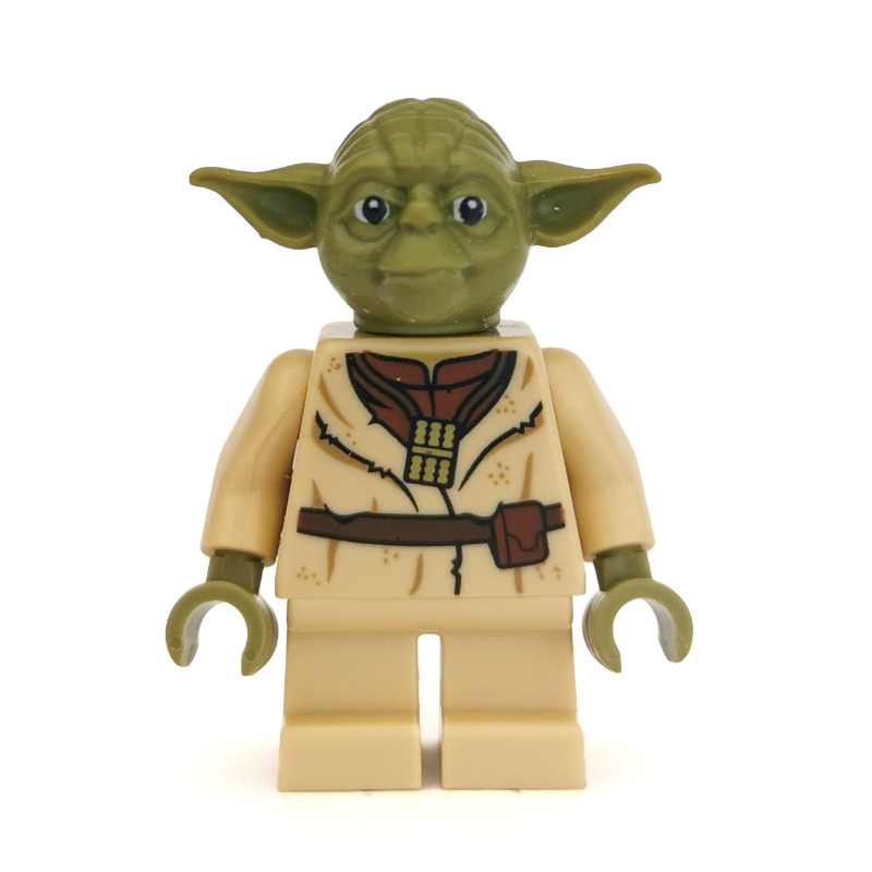 Yoda, tête vert olive, ceinture et flûte (Yoda, Olive Green Head, Belt and Flute)