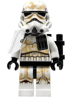 Sandtrooper sergent, épaulière blanche, support de cou (Sandtrooper Sergeant, White Pauldron, Neck Bracket)