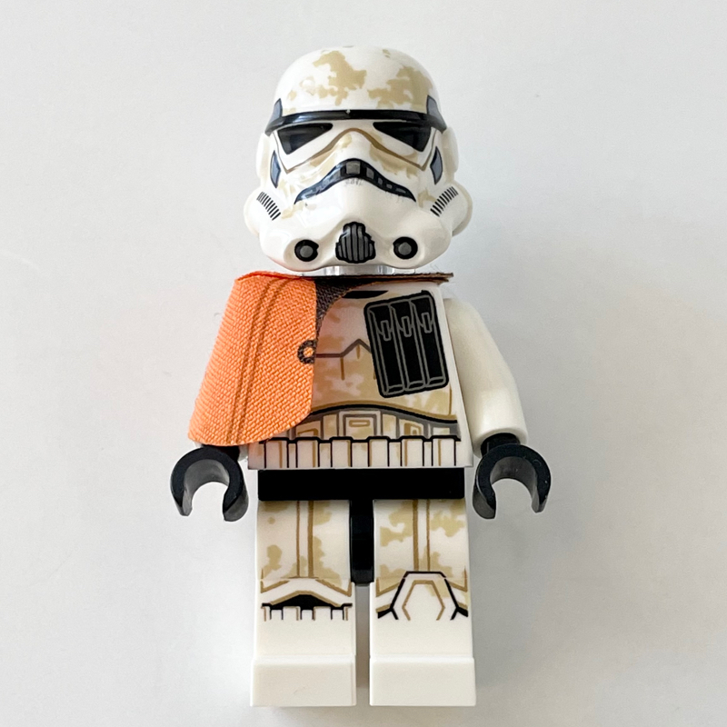 Sandtrooper chef d'équipe / capitaine, chaudron orange, support de cou (Sandtrooper Squad Leader / Captain, Orange Pauldron, Neck Bracket)