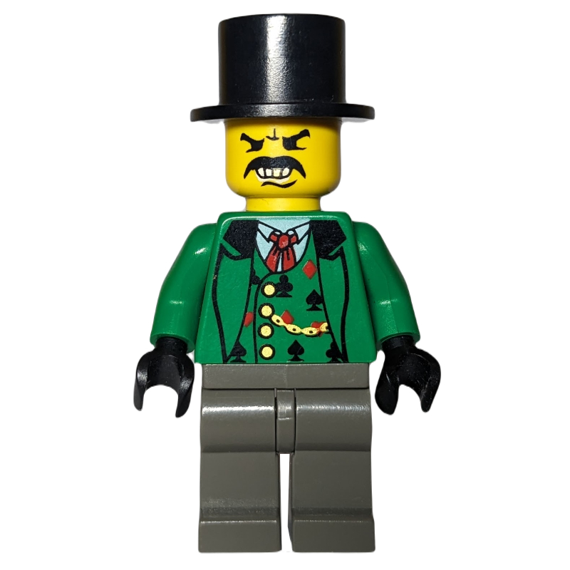 Bandit - western, costume vert, chapeau (Bandit - Western, Green Suit, Top Hat)