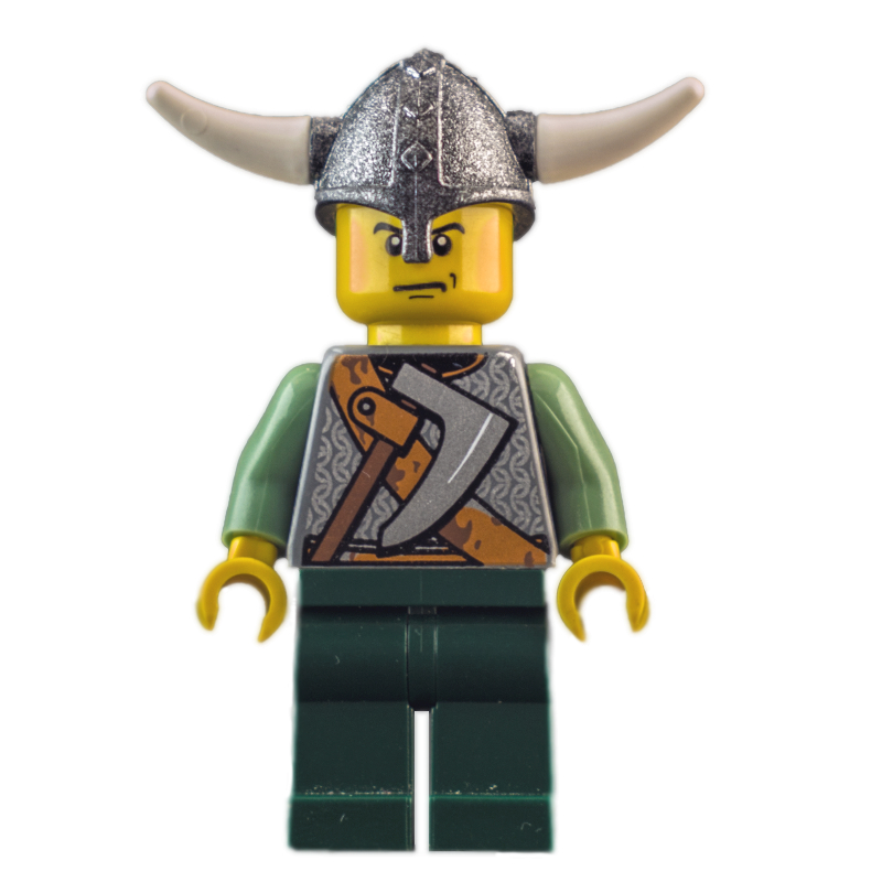Viking warrior - cotte de mailles, bras vert sable (Viking Warrior - Chain Mail, Sand Green Arms)