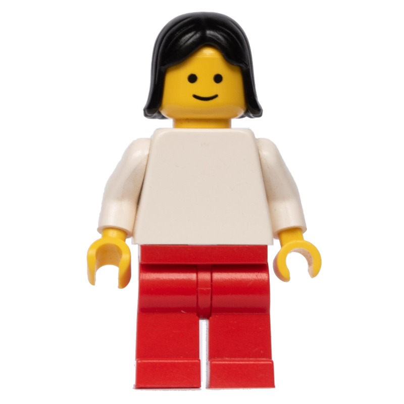 Femme - torse blanc, jambes rouges (Woman - White Torso, Red Legs)
