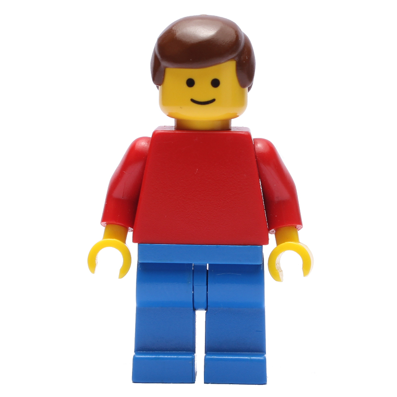 Homme - torse rouge, jambes bleues (Man - Red Torso, Blue Legs)